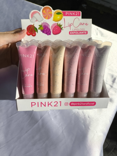 Caja cerrada exfoliante de labios pink21