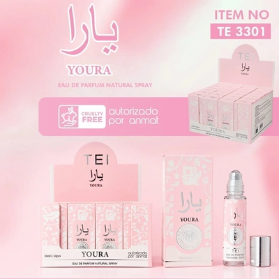 2 unidades perfume roll on Youra Tei