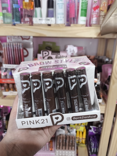 caja cerrada 24 unidades liquido de cejas pink21 