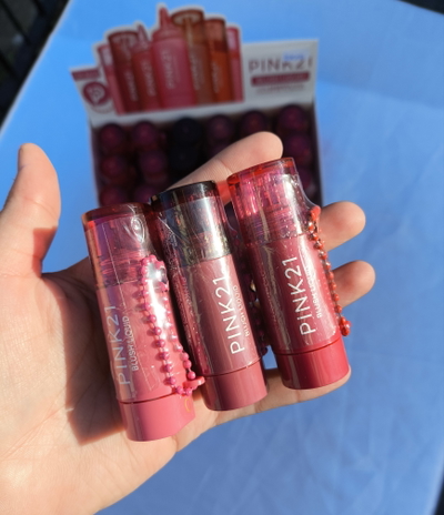 3 unidades rubor líquido con llaverito pink21