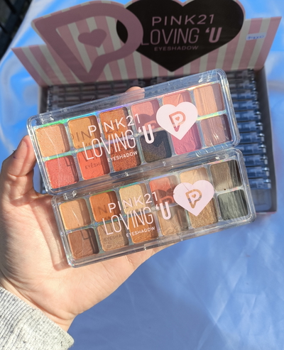Caja cerrada paleta de sombras 24u pink21