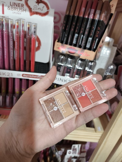 2 unidades Paleta de sombras mini 4 angels