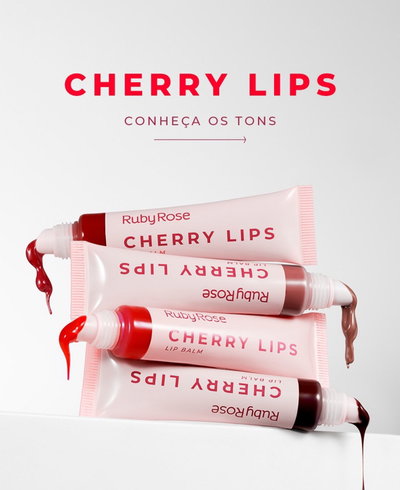 2 unidades gloss Cherry lips ruby rose (tono al azar)