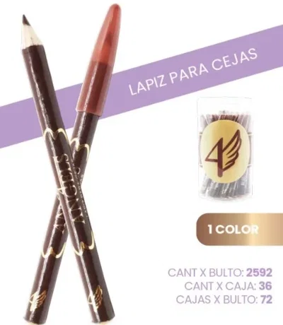 6 unidades delineador de cejas marrón 4 angels