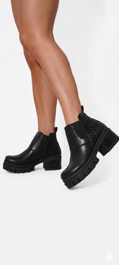 Botin Chelsea Negro Urban