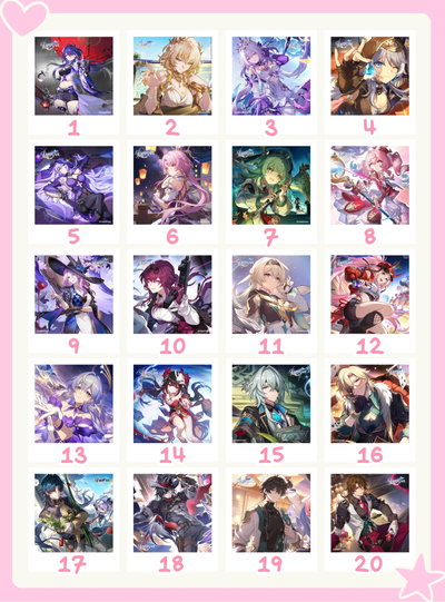 Polaroids Honkai Star Rail