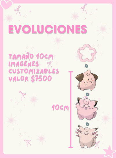Llaveros personalizados evoluciones