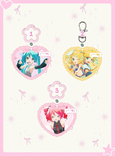 Preventa llaveros Vocaloid