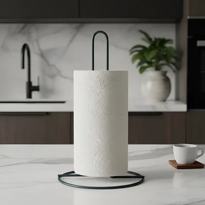 Porta rollo de cocina de metal