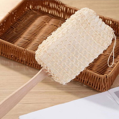 Cepillo con esponja y mango de madera