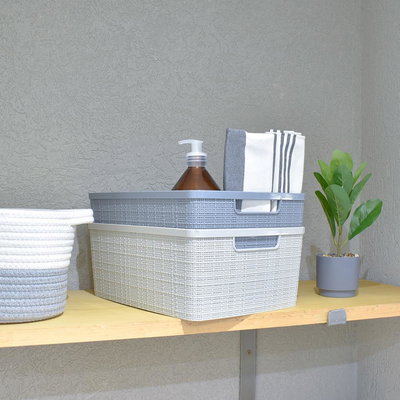 Canasto simil yute - Mediano. 