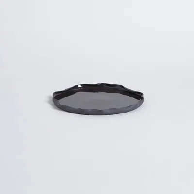 Bandeja Porcelana Vassa Taormina Negro 18 Cm