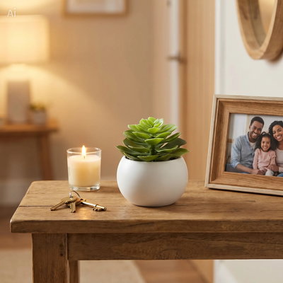 Planta artificial suculenta.