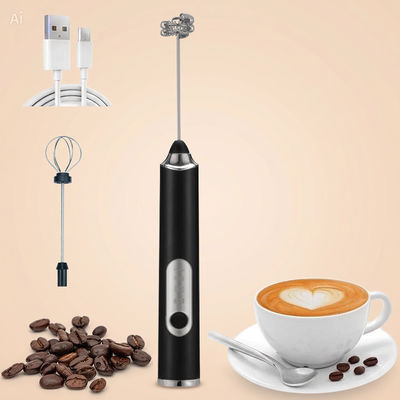 Batidor Espumador Leche Café 2 En 1 Café Recargable  Usb
