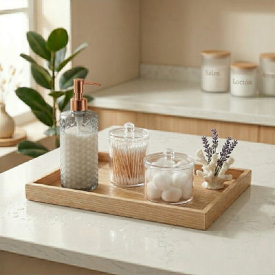 Bandeja de madera rectangular 30 cm x 20 cm
