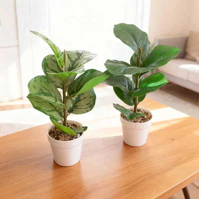 Planta artificial con maceta 30 cm Variegada