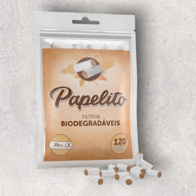 Filtros Papelito Slim Biodegradables Sin Blanquear x120