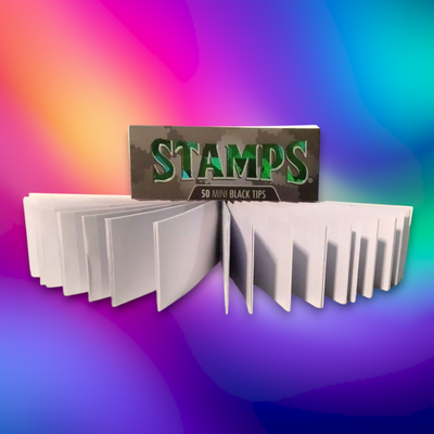 Filtros Mini Tips Stamps x50 Cartón Troquelados