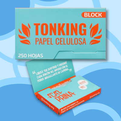 Papel Celulosa Tonking 1 1/4 Block x250