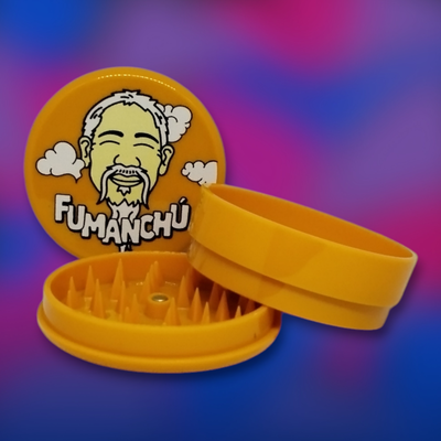 Grinder Picador Fumanchu 3 Partes con Contenedor - Acrílico Naranja