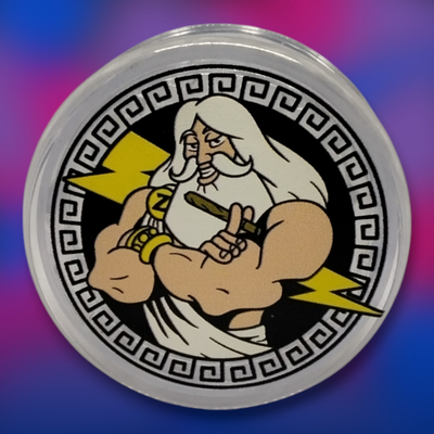 Grinder Picador Zeus 3 Partes con Contenedor - Acrílico Transparente