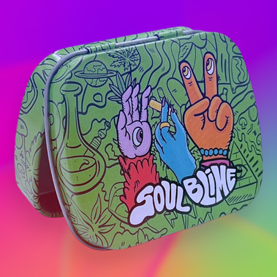 Tabaquera Metálica SoulBlime Chica 6x5 cm