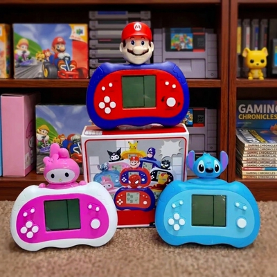 Consola Infantil Tetris Portable con Personajes 26 Modos 9999 Niveles