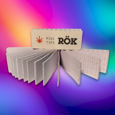 Filtros Mini Tips Cartón Rok x50 Withe Troquelados