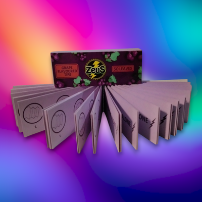 Filtro Mini Tips Cartón Zeus x50 Sabor Uva