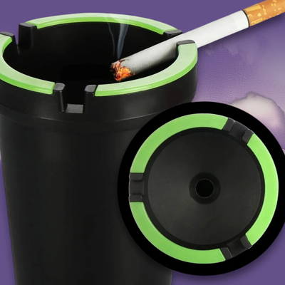 Cenicero para Auto Universal - Plástico Resistente 11x6 cm