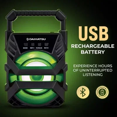 Parlante Portátil Daihatsu D-S3005 5W Bluetooth SD