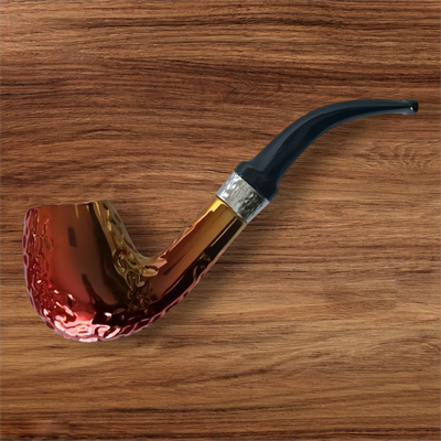Pipa Clásica Pulida Modelo Tradicional Rojo Ambar