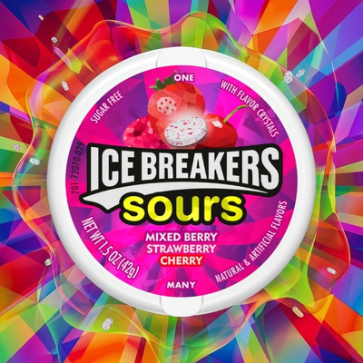 Pastillas Ácidas Icebreakers Sours Mix Berry Sugar Free