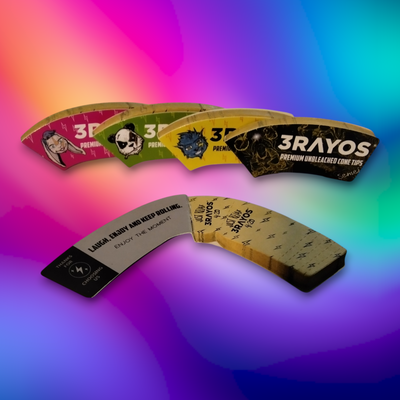 Filtros Mini Tips Cono 3Rayos x32 Sin Blanquear Troquelados