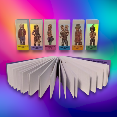 Filtros Mini Tips Silver Lion Rolling Circus x50 Troquelados