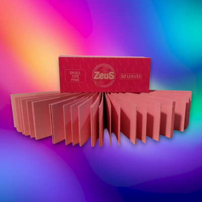 Filtro Mini Tips Cartón Zeus x50 Rosa Troquelados