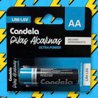 Pilas Candela AA Alcalina