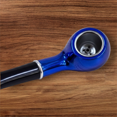 Pipa Clásica Pulida Modelo Tradicional Azul