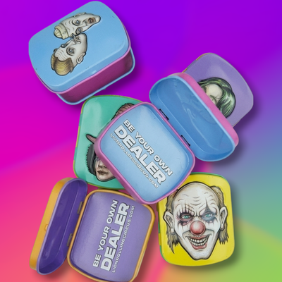 Tabaquera Lion Rolling Circus Mini Tin Box Edgar Allan