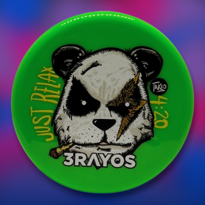 Grinder Picador 3Rayos 3 Partes con Contenedor - Acrílico Verde