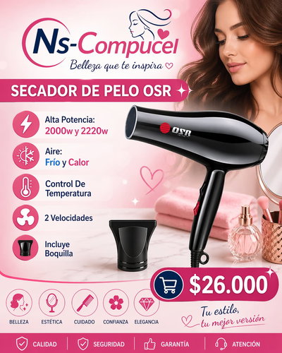 Secador de Pelo OSR 2200w