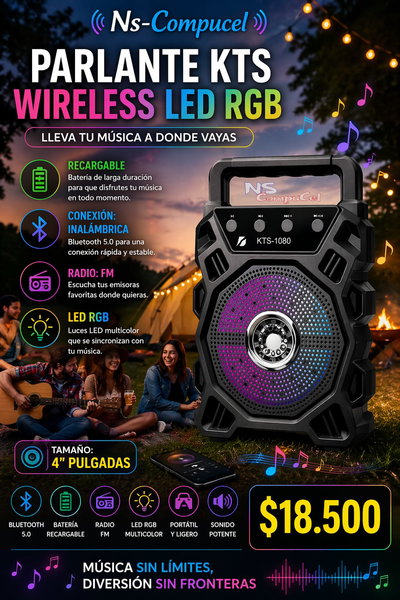 Parlante Kts Wireless Speaker