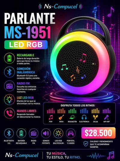 Parlante Rgb Ms-1951