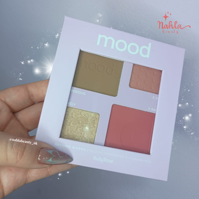 Paleta Mood Ruby Rose – Blush, Contorno e Iluminador