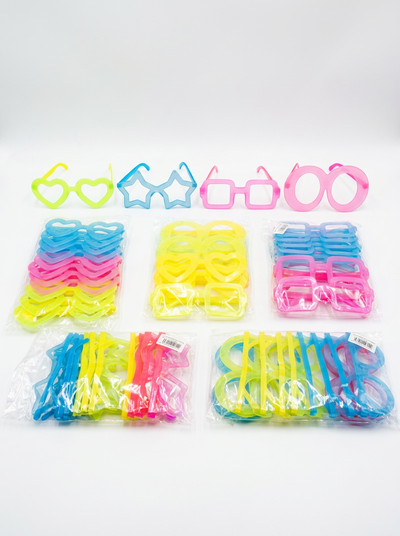 Anteojos Plastico Neon (12 unidades)