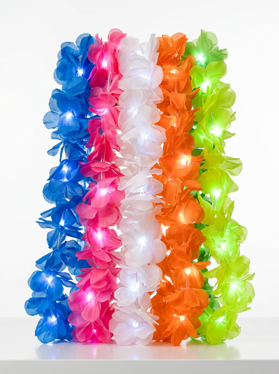 Collar Hawaiano Luminoso (Pack 12 Unidades)