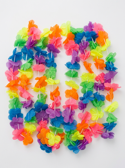Collar Hawaiano Multicolor (Pack 12 Unidades)