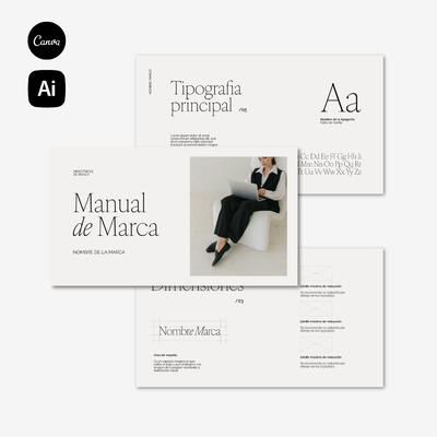 Manual de Marca - Plantilla editable