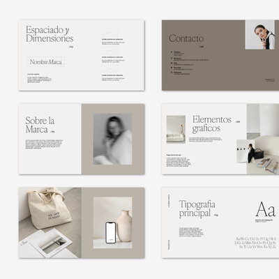 Manual de Marca - Plantilla editable