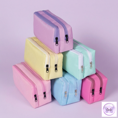 Cartucheras Pastel Doble Cierre